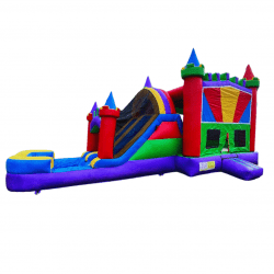 Castle Combo Double Water Slides ( Wet & Dry)